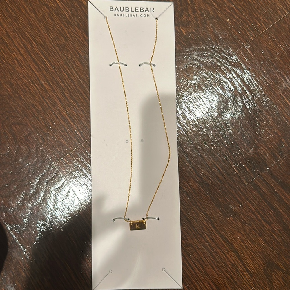 “k” necklace